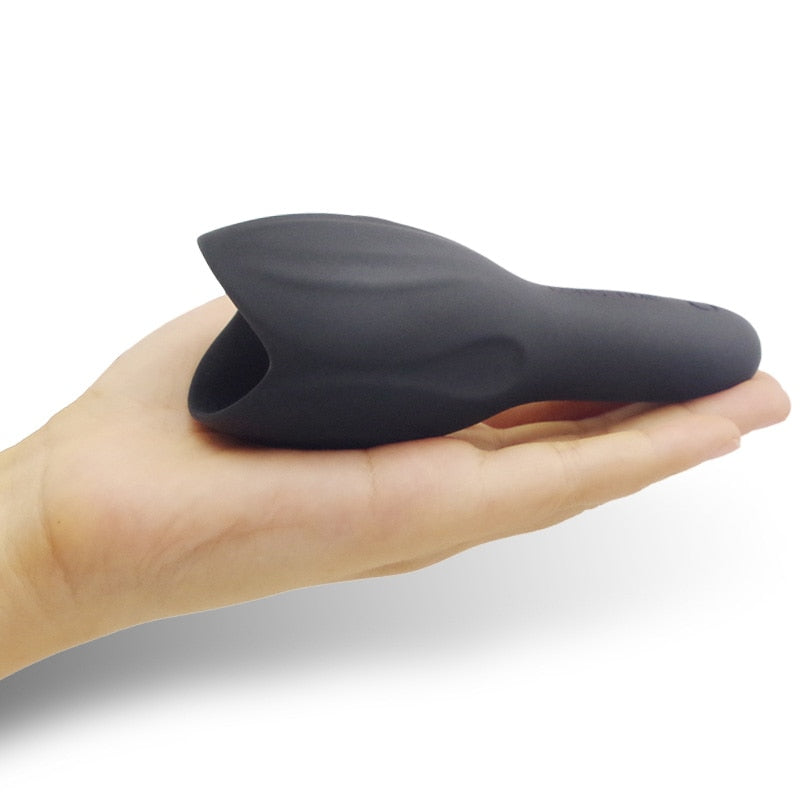 male glans vibrator Black Touch Hold Penis Glans Vibrator main image 0