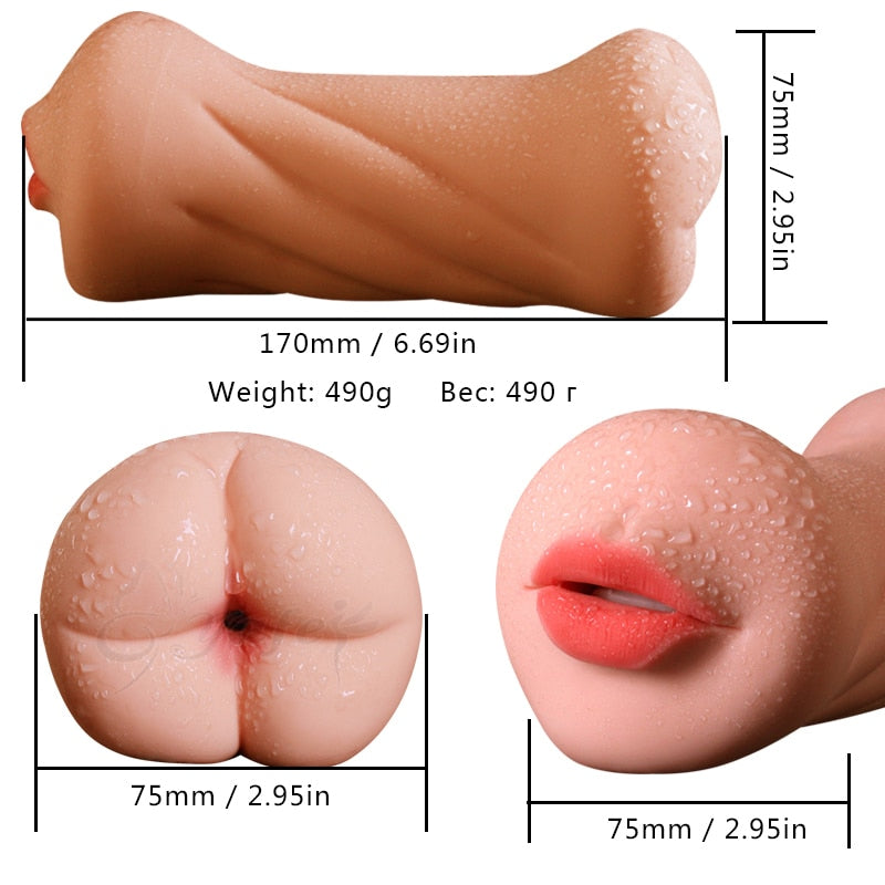 3D Realistic Male Masturbator, 3 Types  Own Pleasures