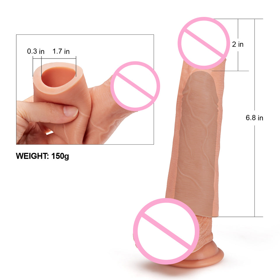 Adjustable Soft Penis Sleeve Enlargement | Hard Head Sleeve - Own Pleasures
