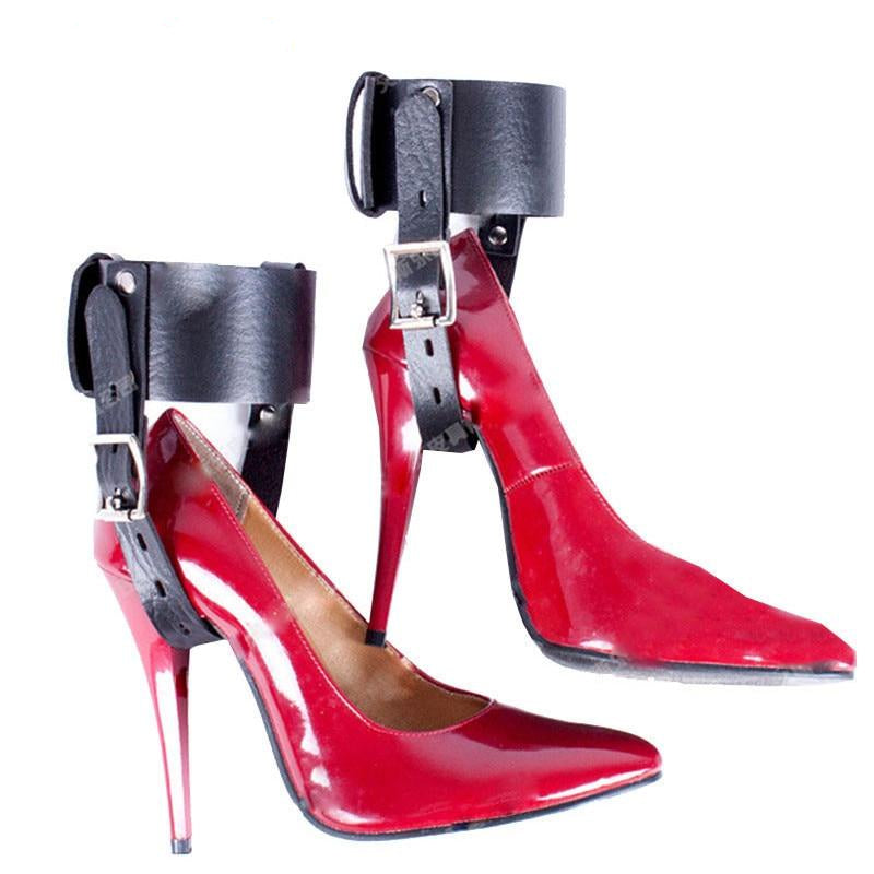 Leather High Heels Shoes Restraints - Own Pleasures