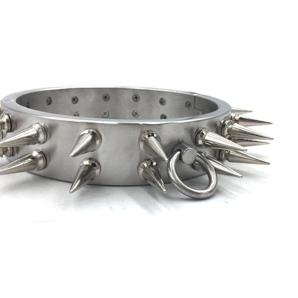 Stainless Steel new double-row stimulus collar - Own Pleasures